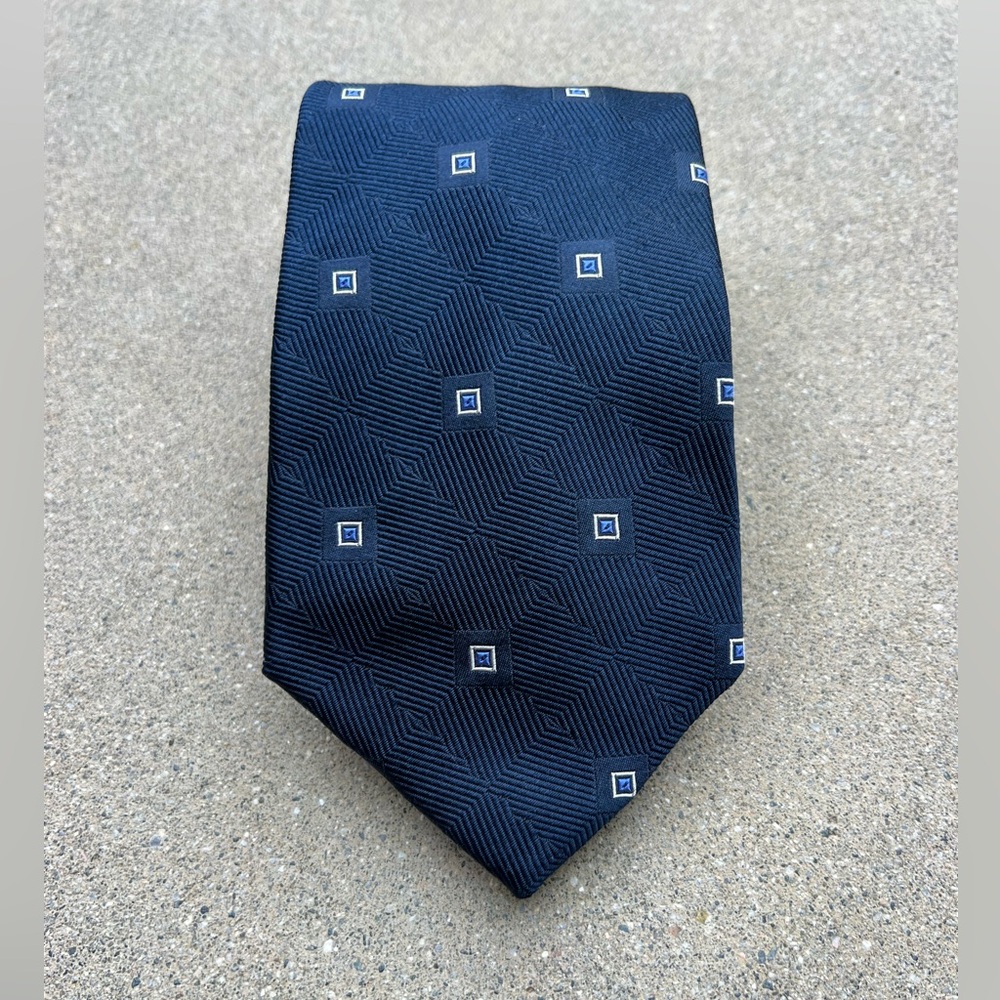 NWOT Ralph Lauren Purple Label Luxury Navy Blue Silk Tie Necktie Formalwear